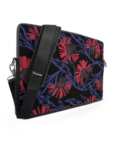 Midnight Floral Premium Laptoptasche 17 Zoll