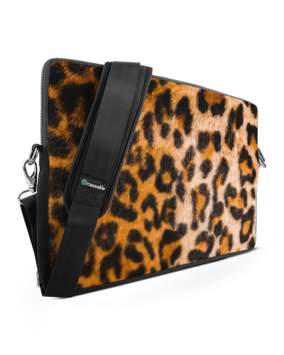 Leopard Pattern Premium Laptoptasche 17 Zoll
