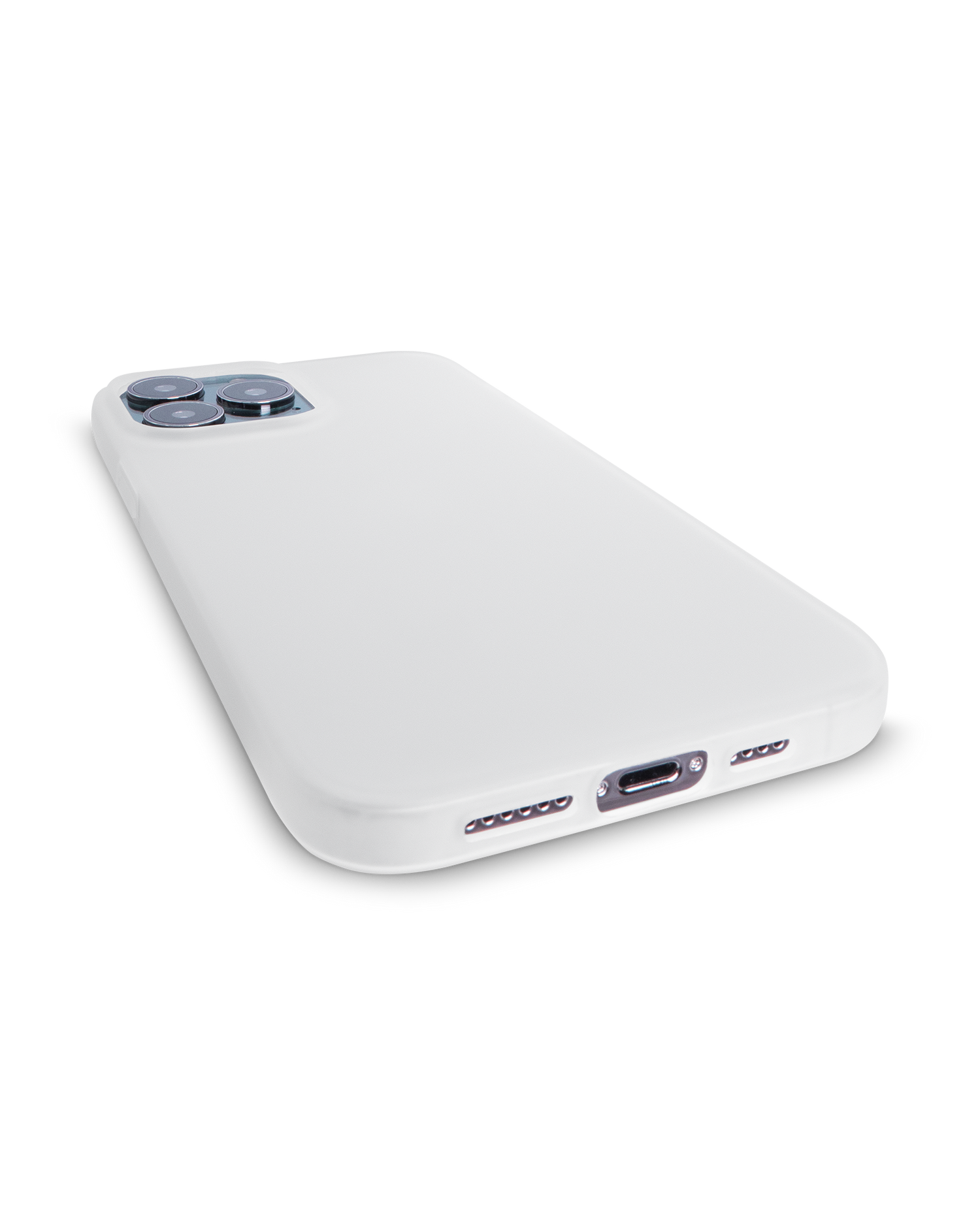 Recycelte Silikon Handyhülle für iPhone 13 Pro Max: Smartphone liegend