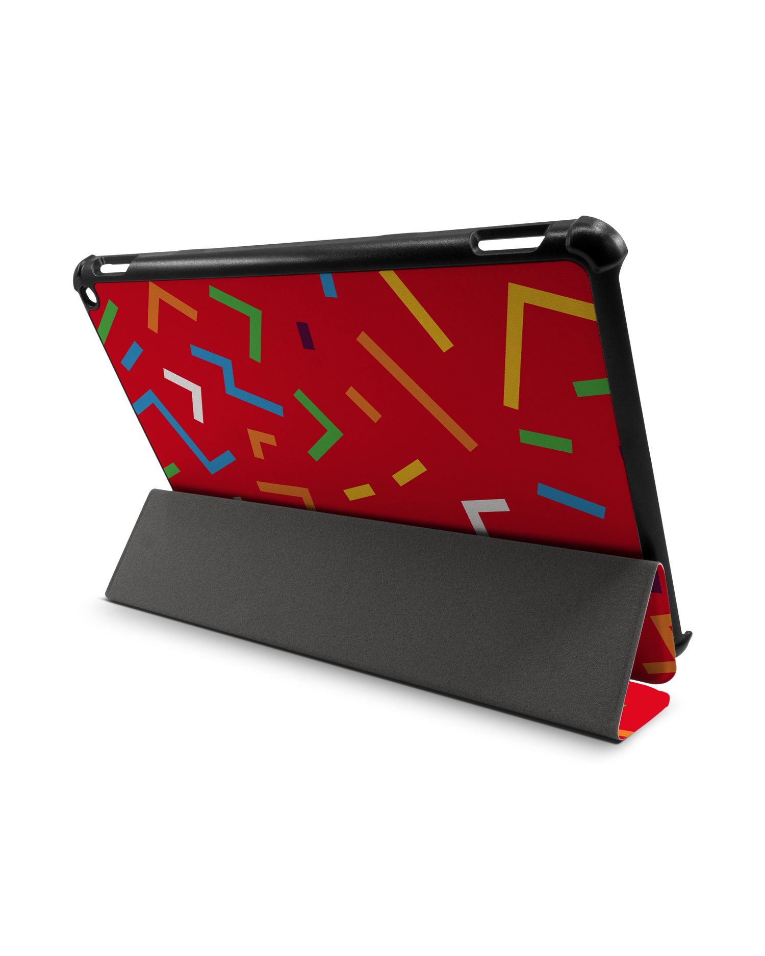 Pringles Confetti Tablet Smart Case für Amazon Fire HD 10 (2021): Aufgestellt im Querformat