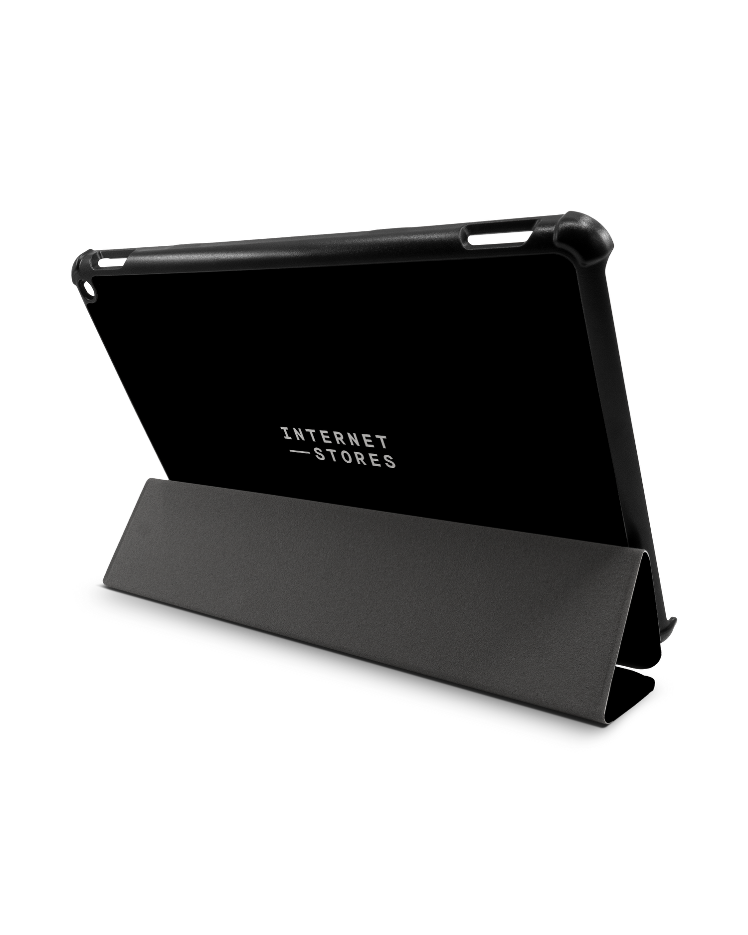 ISG Black Tablet Smart Case für Amazon Fire HD 10 (2021): Aufgestellt im Querformat