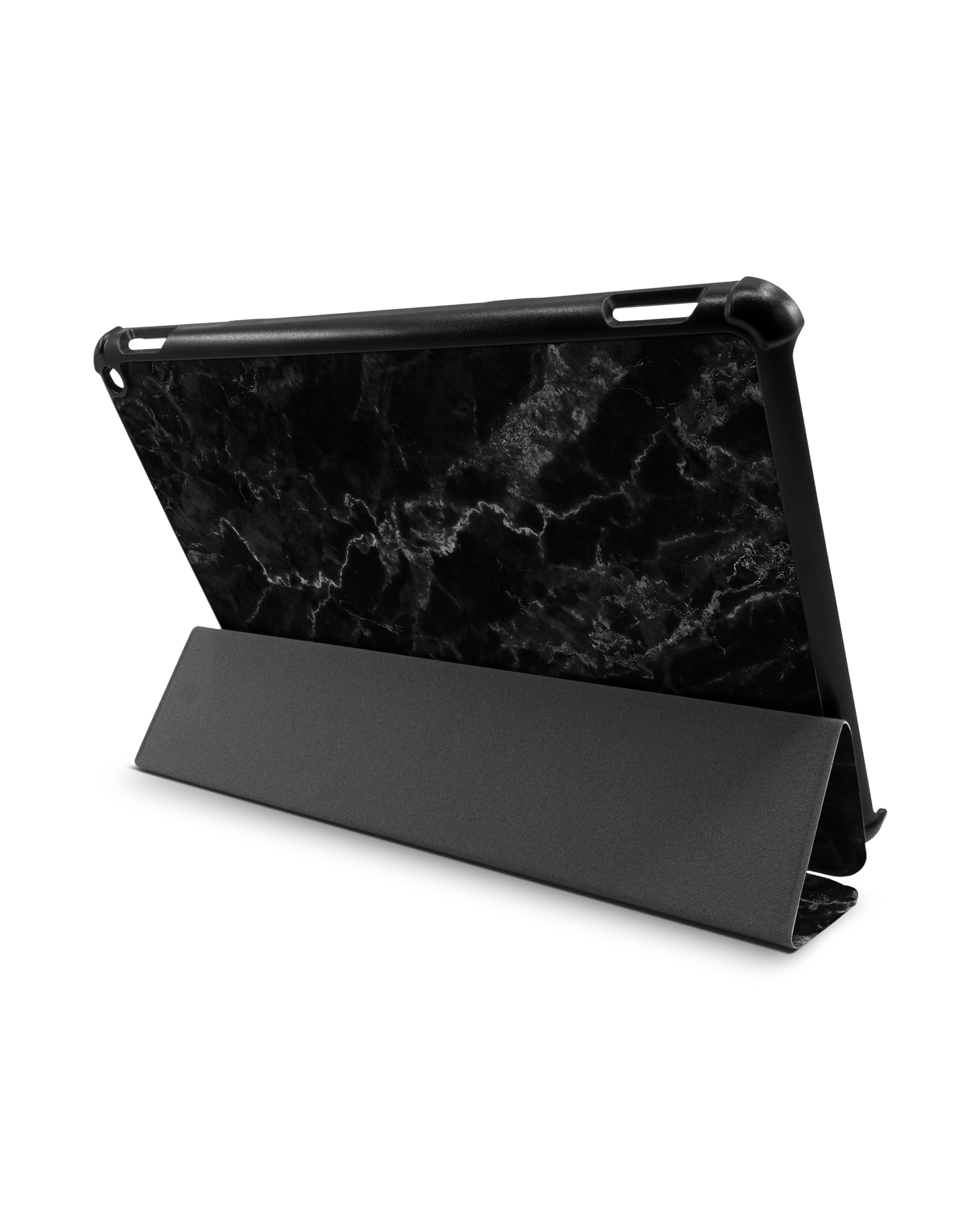Midnight Marble Tablet Smart Case für Amazon Fire HD 10 (2021): Aufgestellt im Querformat