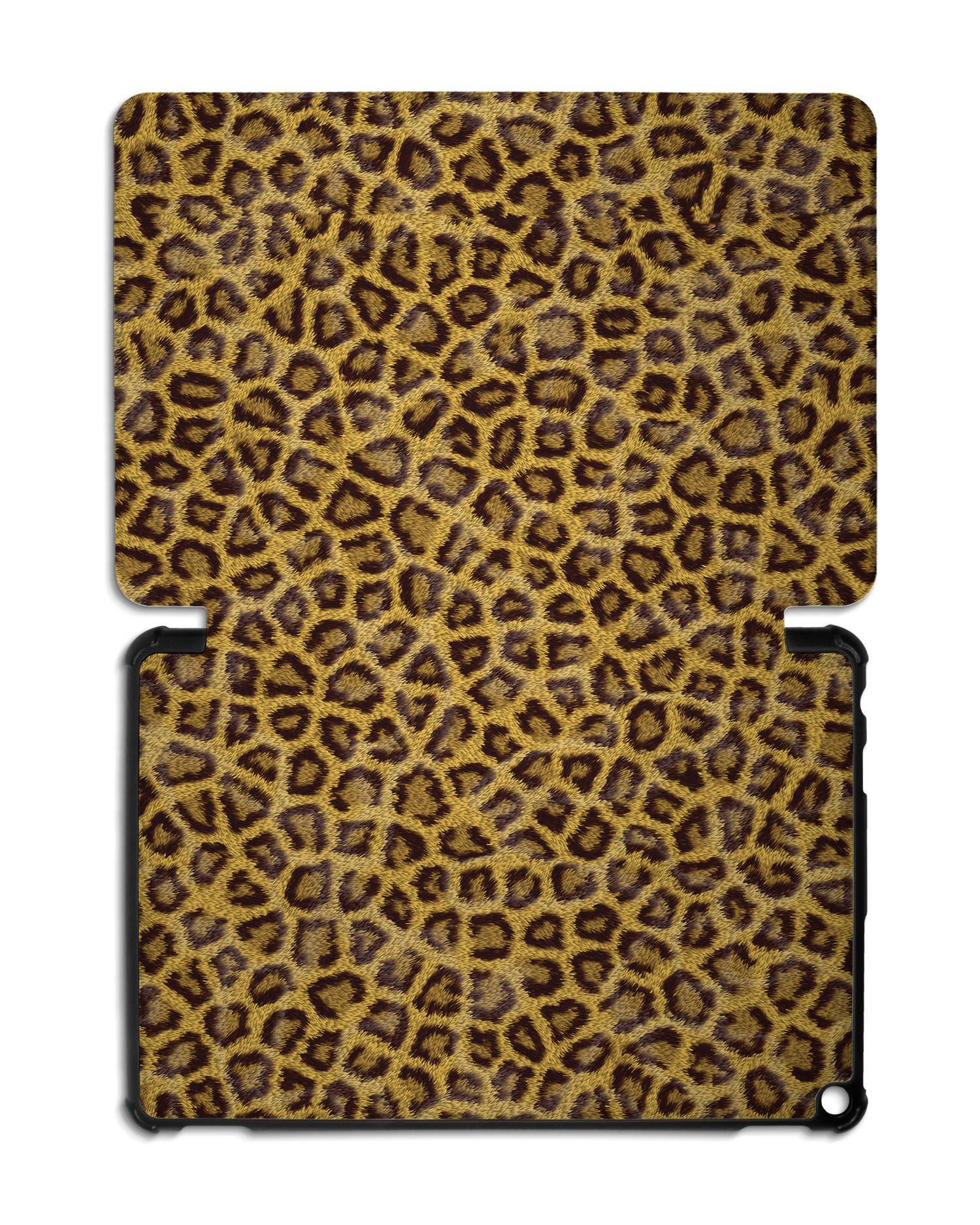 Leopard Skin Tablet Smart Case für Amazon Fire HD 10 (2021): Aufgeklappt