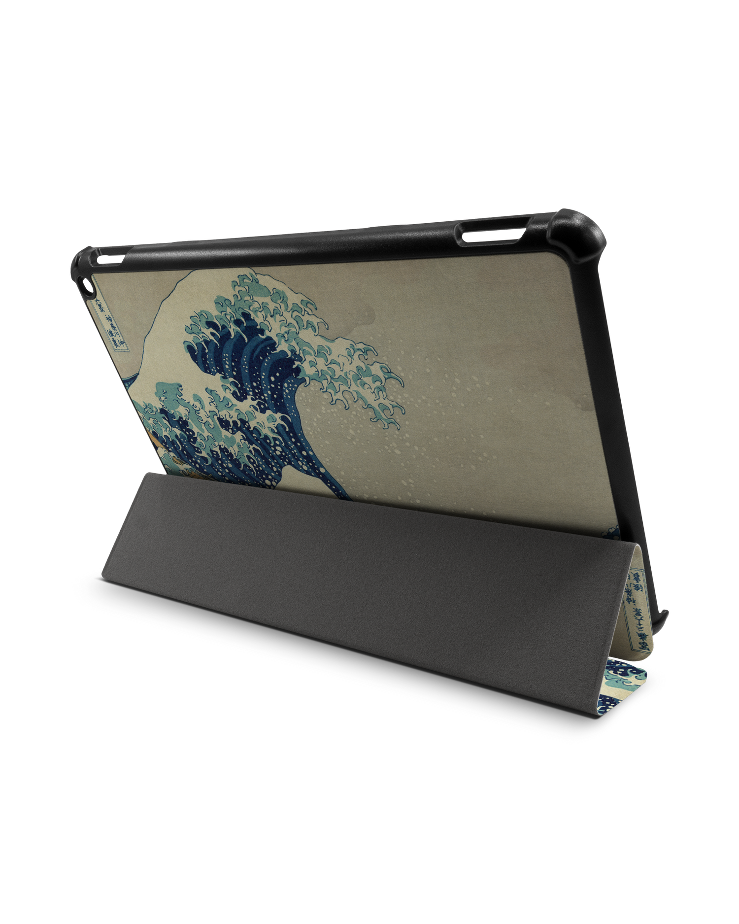 Great Wave Off Kanagawa By Hokusai Tablet Smart Case Amazon Fire HD 10 (2021): Aufgestellt im Querformat