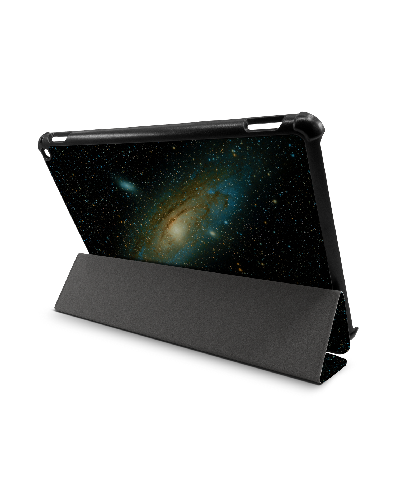 Outer Space Tablet Smart Case für Amazon Fire HD 10 (2021): Aufgestellt im Querformat