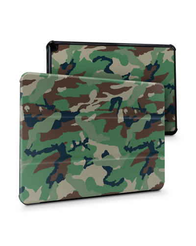 Green and Brown Camo Tablet Smart Case für Amazon Fire HD 10 (2021): Frontansicht