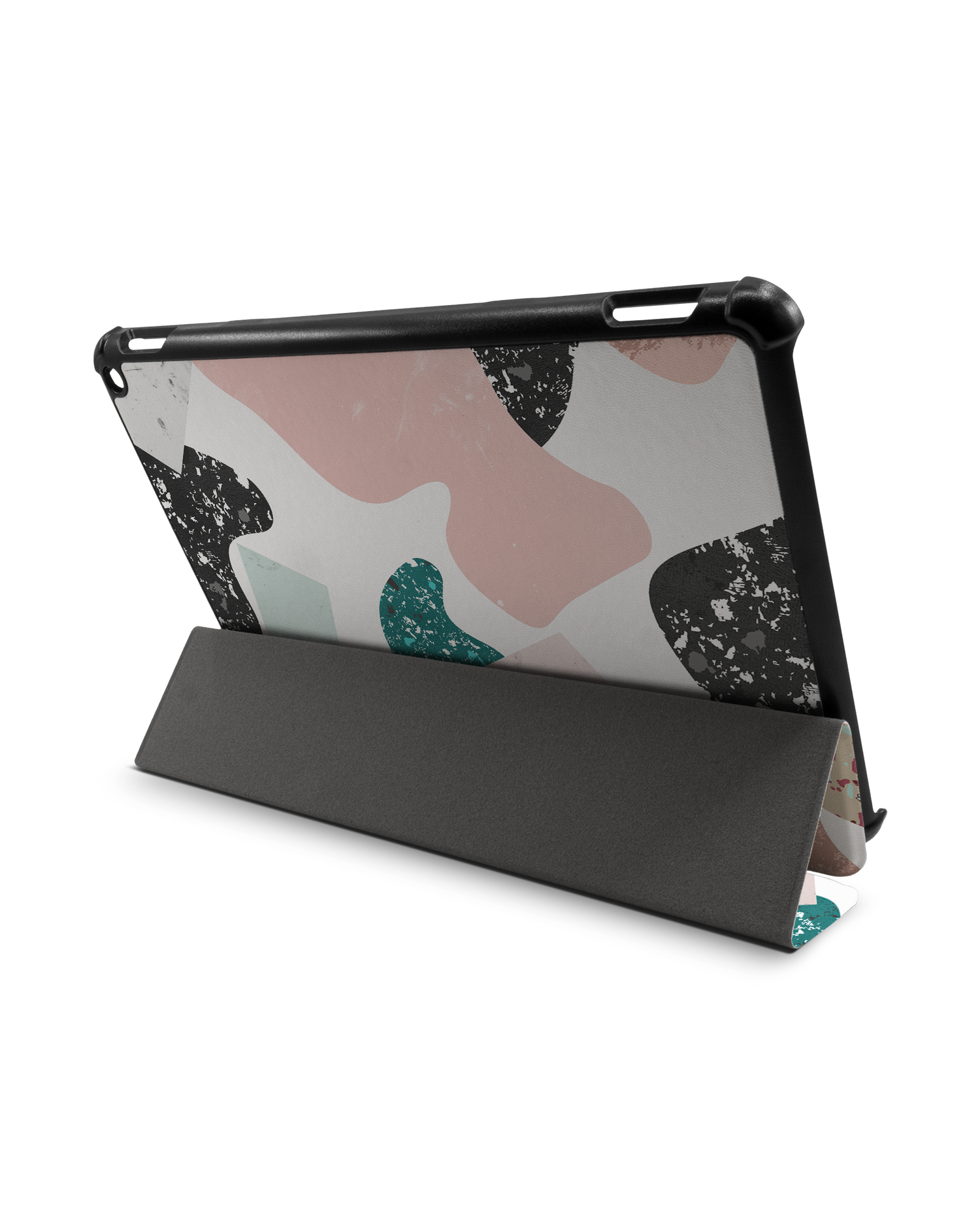 Scattered Shapes Tablet Smart Case für Amazon Fire HD 10 (2021): Aufgestellt im Querformat