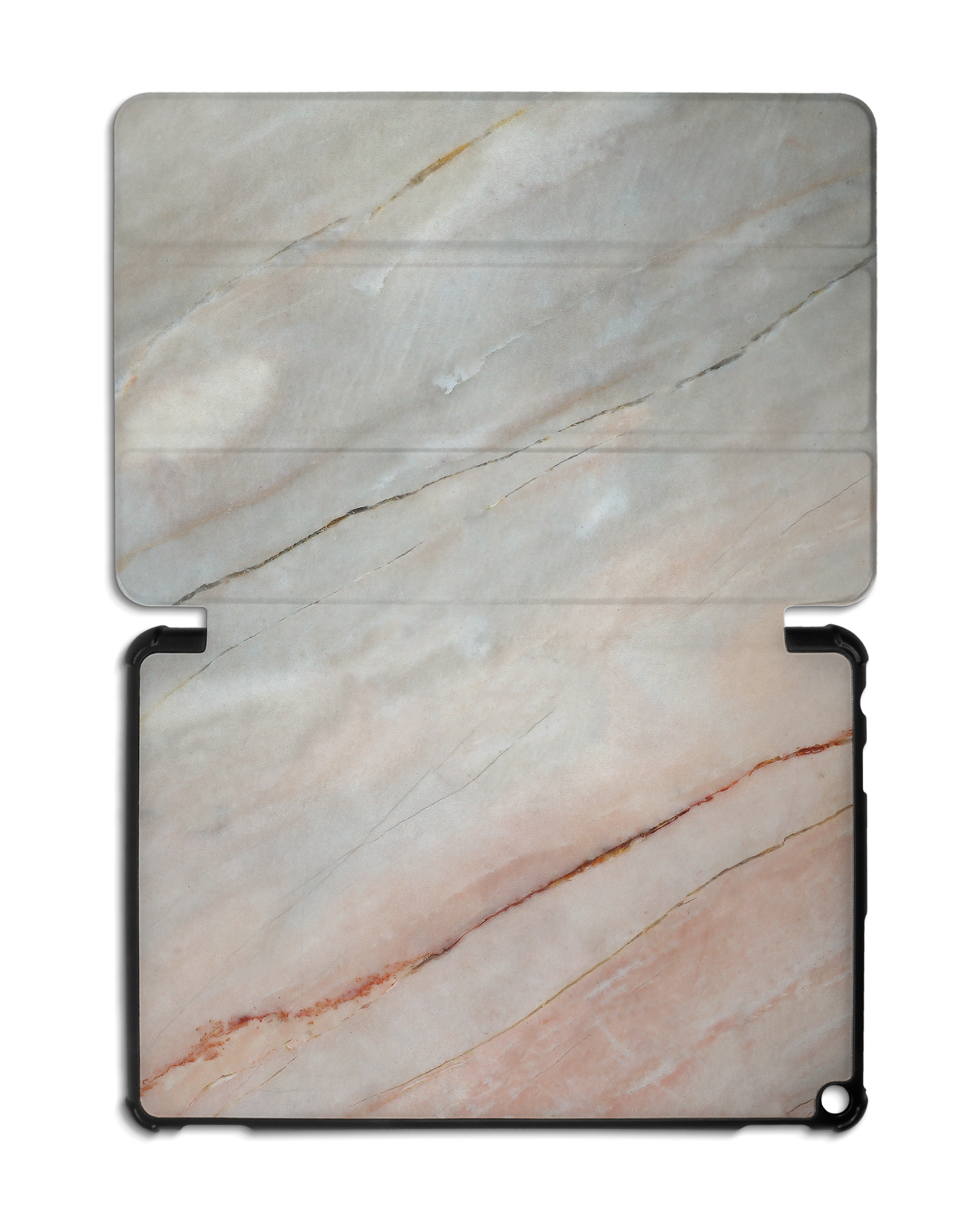 Mother of Pearl Marble Tablet Smart Case für Amazon Fire HD 10 (2021): Aufgeklappt