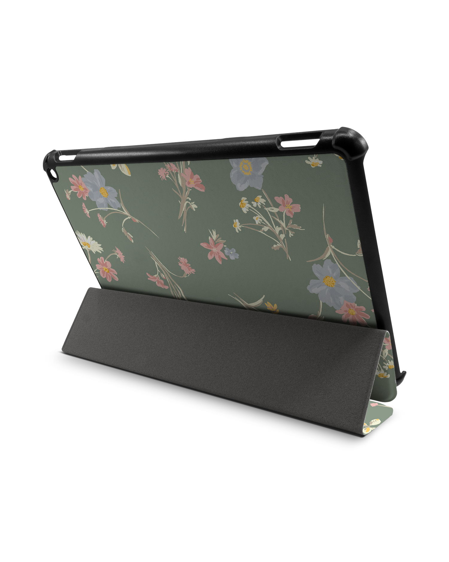 Wild Flower Sprigs Tablet Smart Case für Amazon Fire HD 10 (2021): Aufgestellt im Querformat