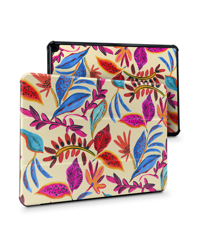 Painterly Spring Leaves Tablet Smart Case für Amazon Fire HD 10 (2021): Frontansicht