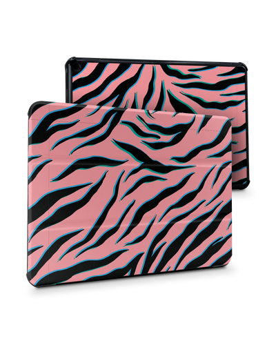 Pink Zebra Tablet Smart Case für Amazon Fire HD 10 (2021): Frontansicht