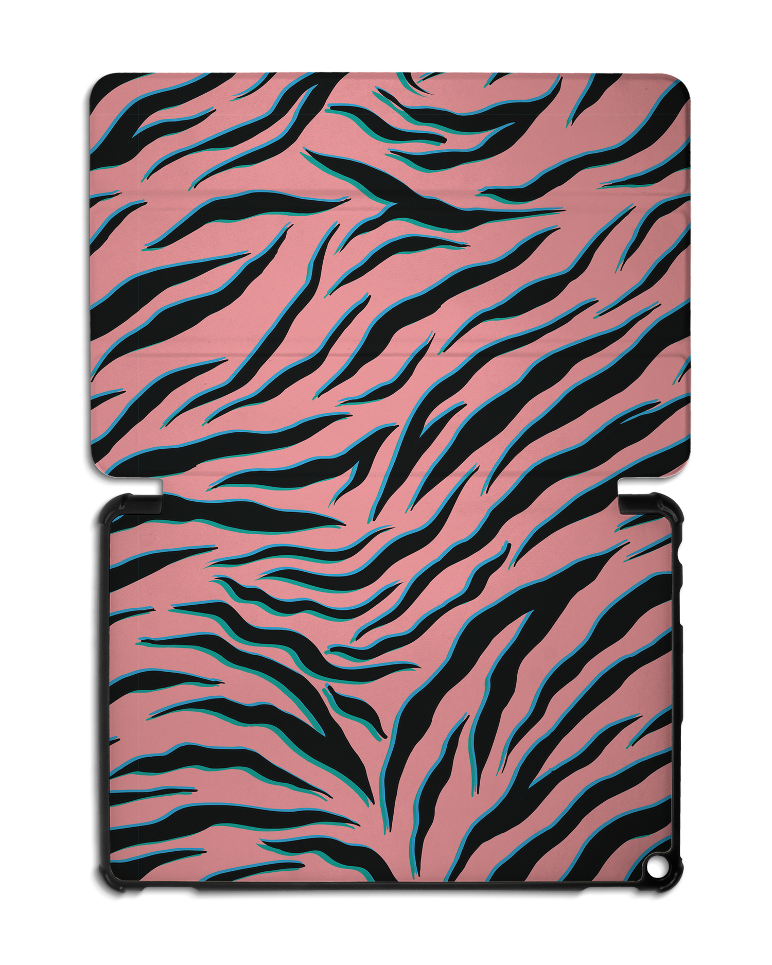 Pink Zebra Tablet Smart Case für Amazon Fire HD 10 (2021): Aufgeklappt