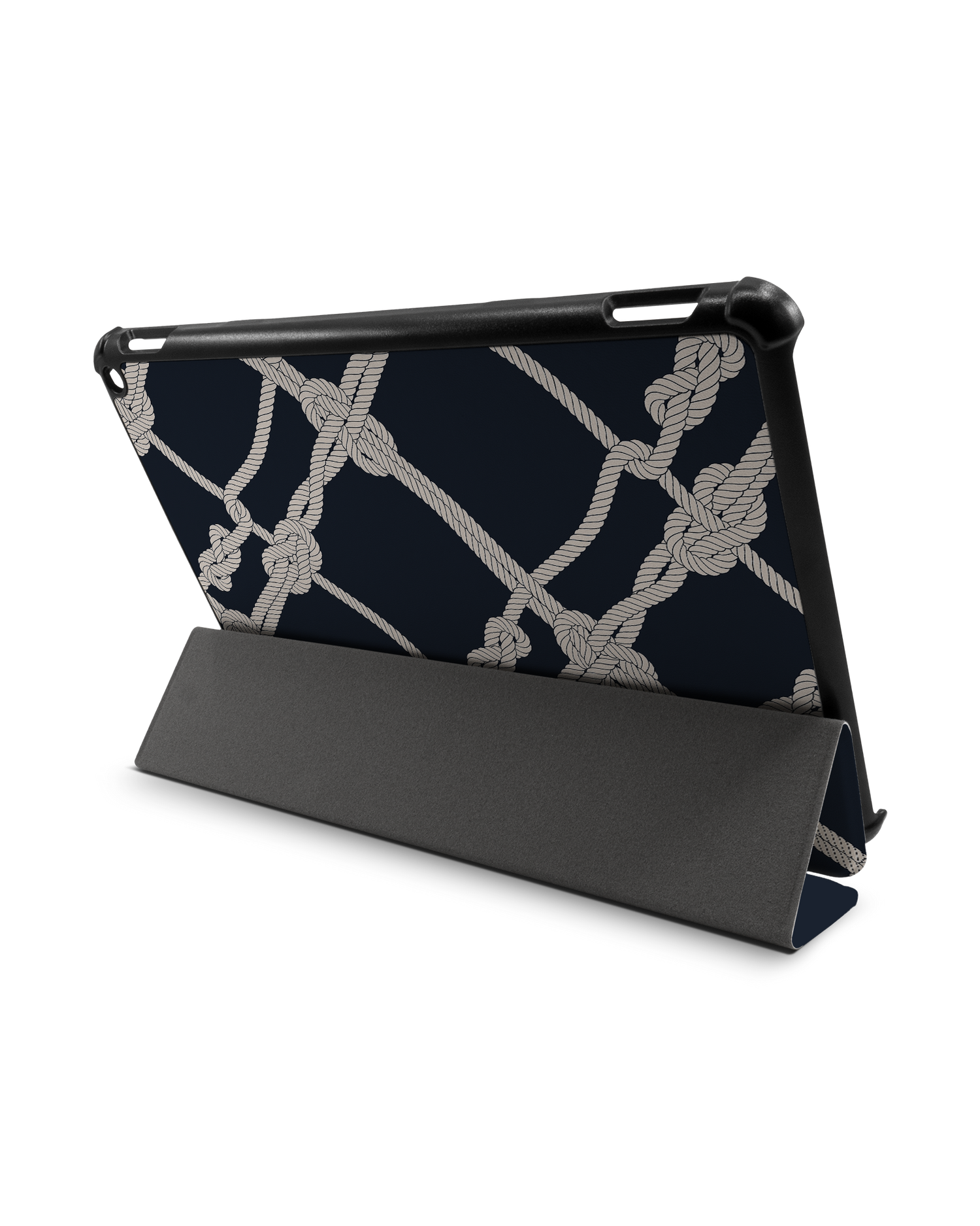 Nautical Knots Tablet Smart Case für Amazon Fire HD 10 (2021): Aufgestellt im Querformat