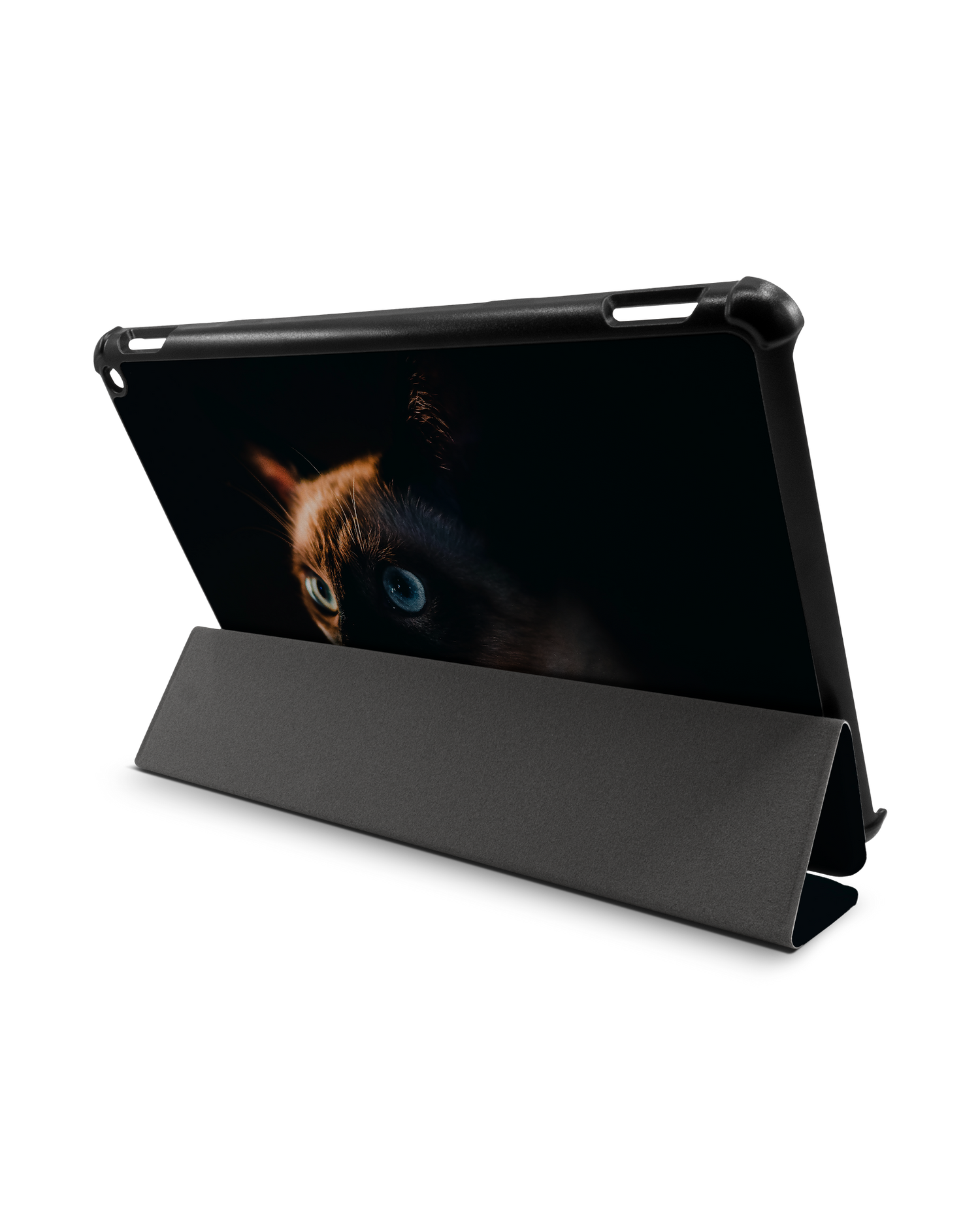Siamese Cat Tablet Smart Case Amazon Fire HD 10 (2021): Aufgestellt im Querformat