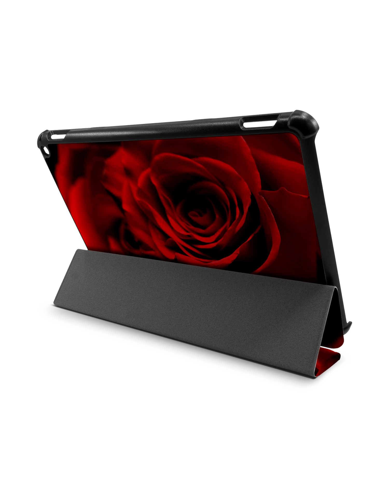 Red Roses Tablet Smart Case für Amazon Fire HD 10 (2021): Aufgestellt im Querformat