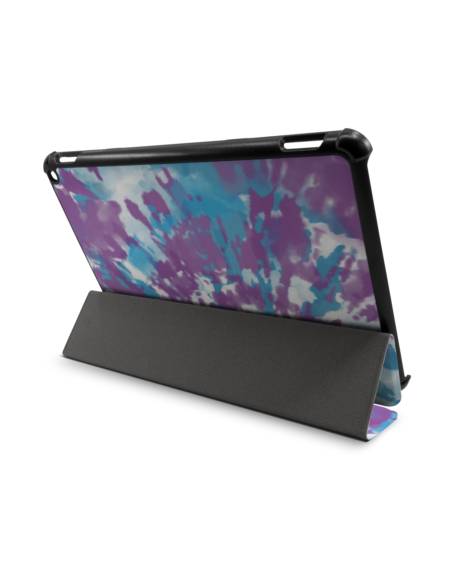 Classic Tie Dye Tablet Smart Case für Amazon Fire HD 10 (2021): Aufgestellt im Querformat