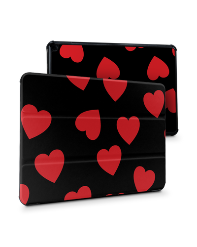Repeating Hearts Tablet Smart Case für Amazon Fire HD 10 (2021): Frontansicht