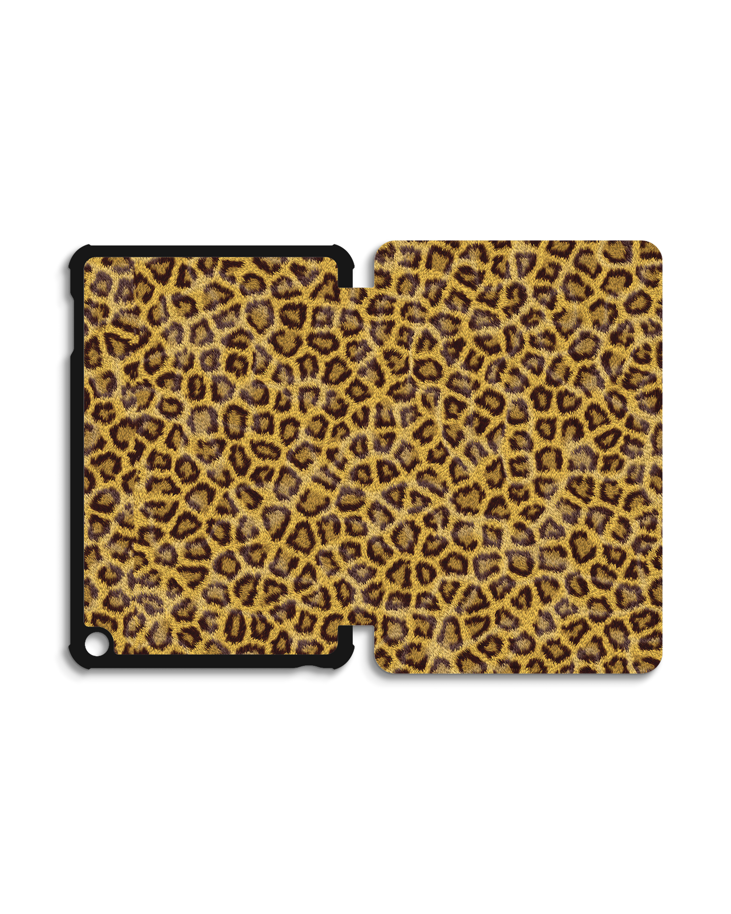 Leopard Skin Tablet Smart Case für Amazon Fire 7 (2022): Aufgeklappt