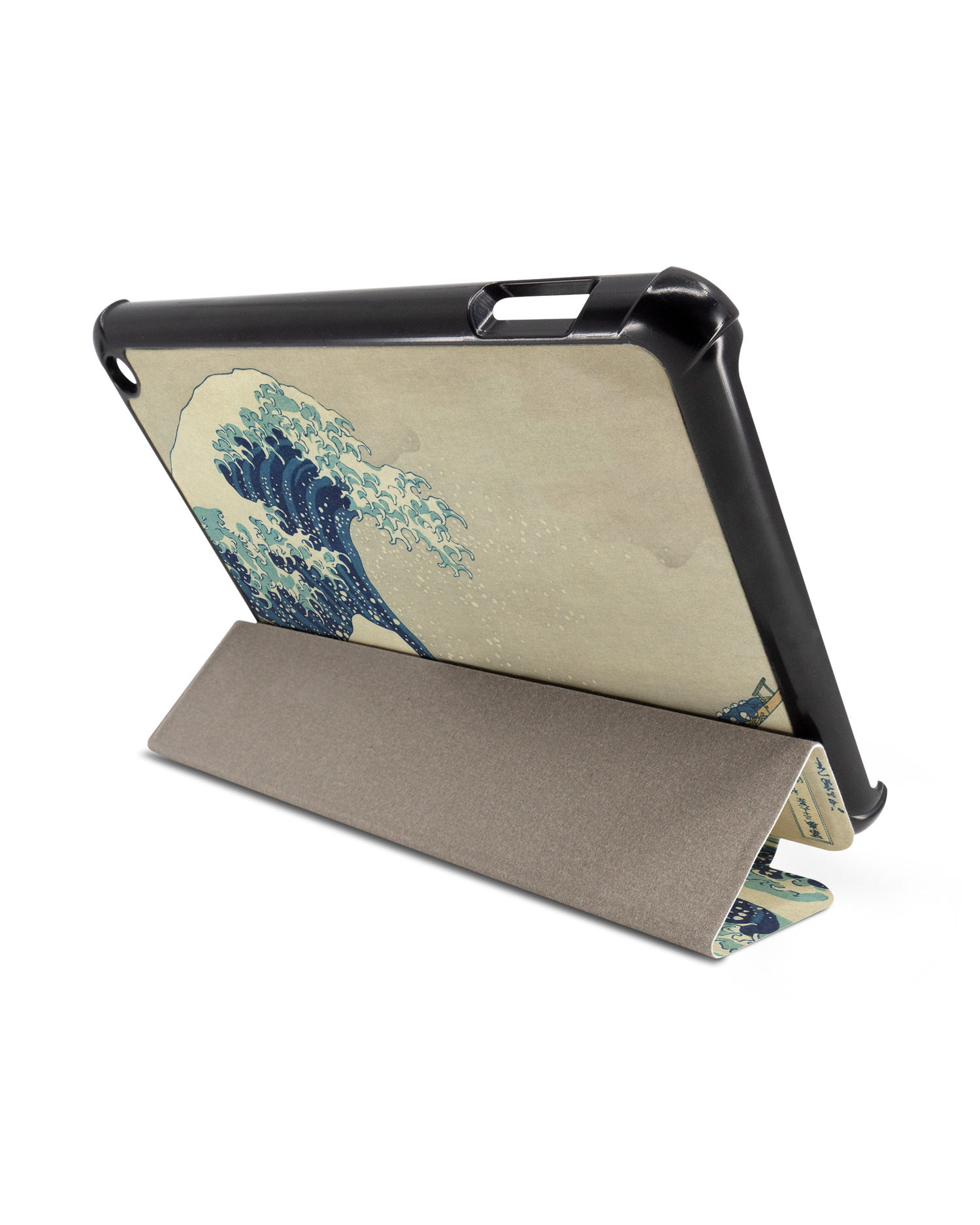 Great Wave Off Kanagawa By Hokusai Tablet Smart Case für Amazon Fire 7 (2022): Aufgestellt im Querformat