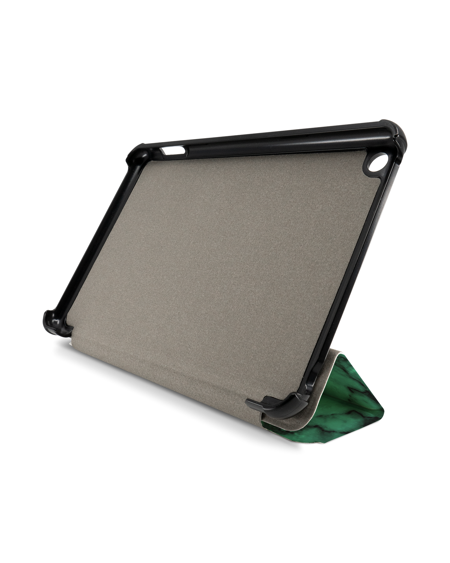 Green Marble Tablet Smart Case für Amazon Fire 7 (2022): Frontansicht