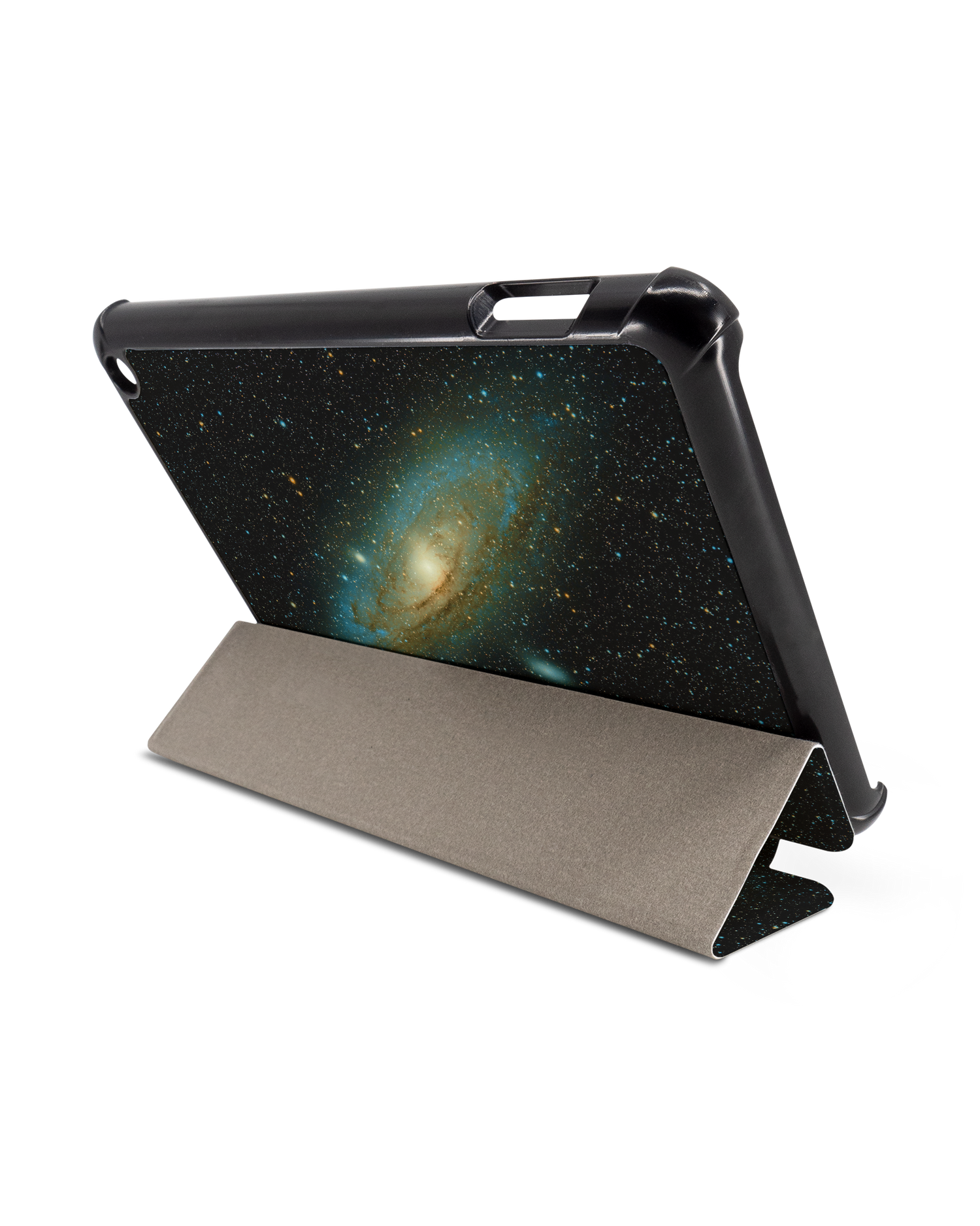 Outer Space Tablet Smart Case für Amazon Fire 7 (2022): Aufgestellt im Querformat