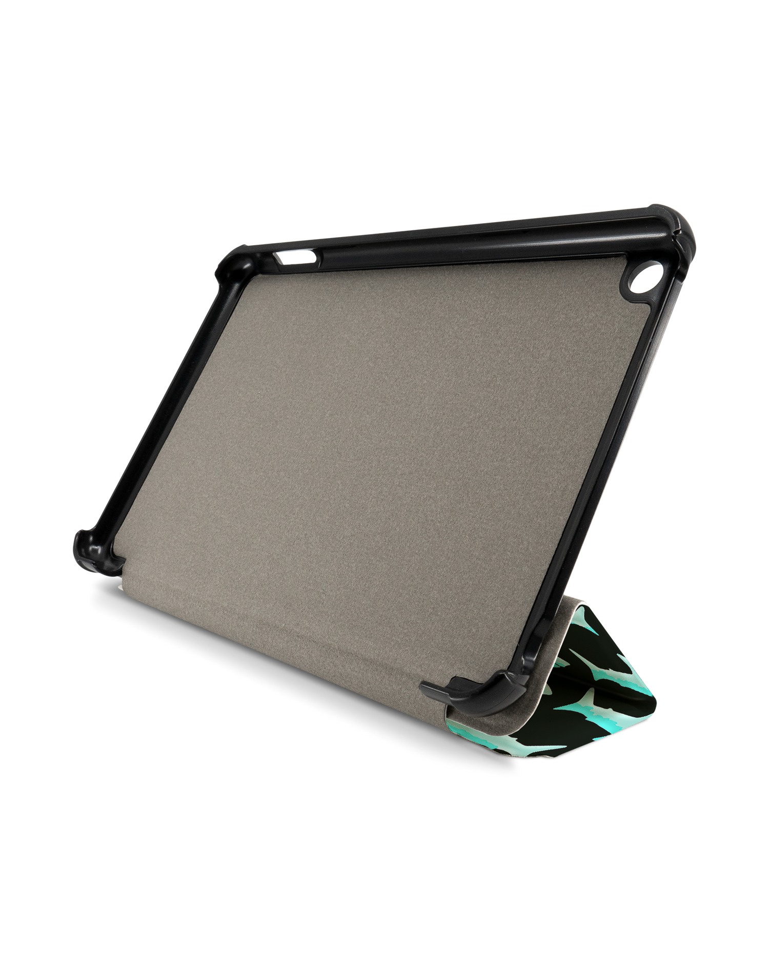 Neon Sharks Tablet Smart Case für Amazon Fire 7 (2022): Frontansicht