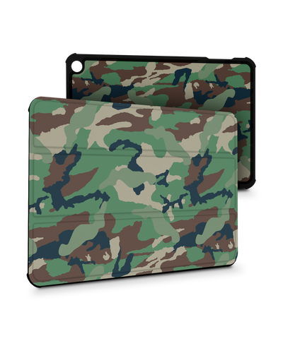 Green and Brown Camo Tablet Smart Case für Amazon Fire 7 (2022)