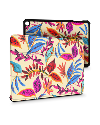 Painterly Spring Leaves Tablet Smart Case für Amazon Fire 7 (2022)