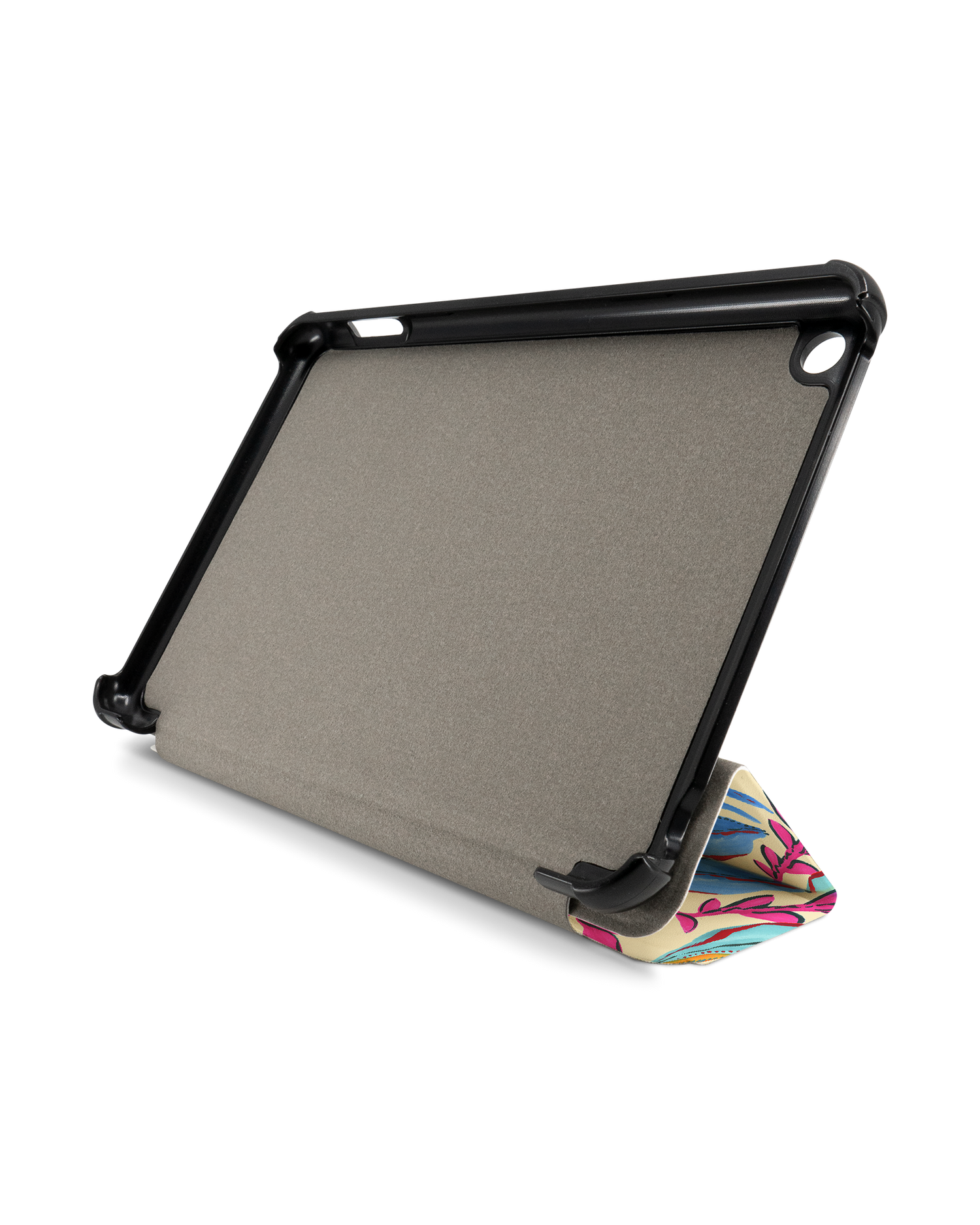 Painterly Spring Leaves Tablet Smart Case für Amazon Fire 7 (2022): Frontansicht
