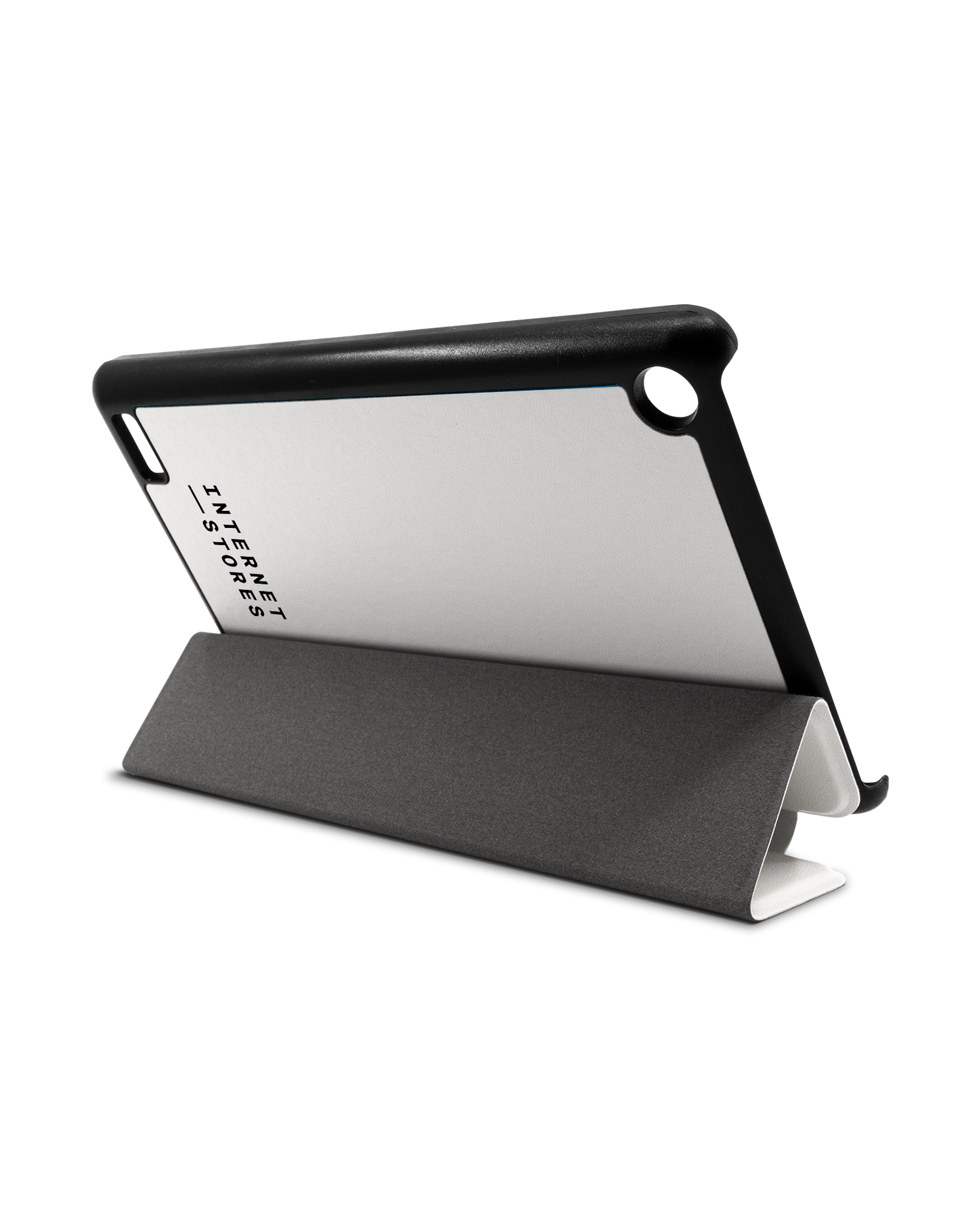 ISG White Tablet Smart Case für Amazon Fire 7: Aufgestellt im Querformat