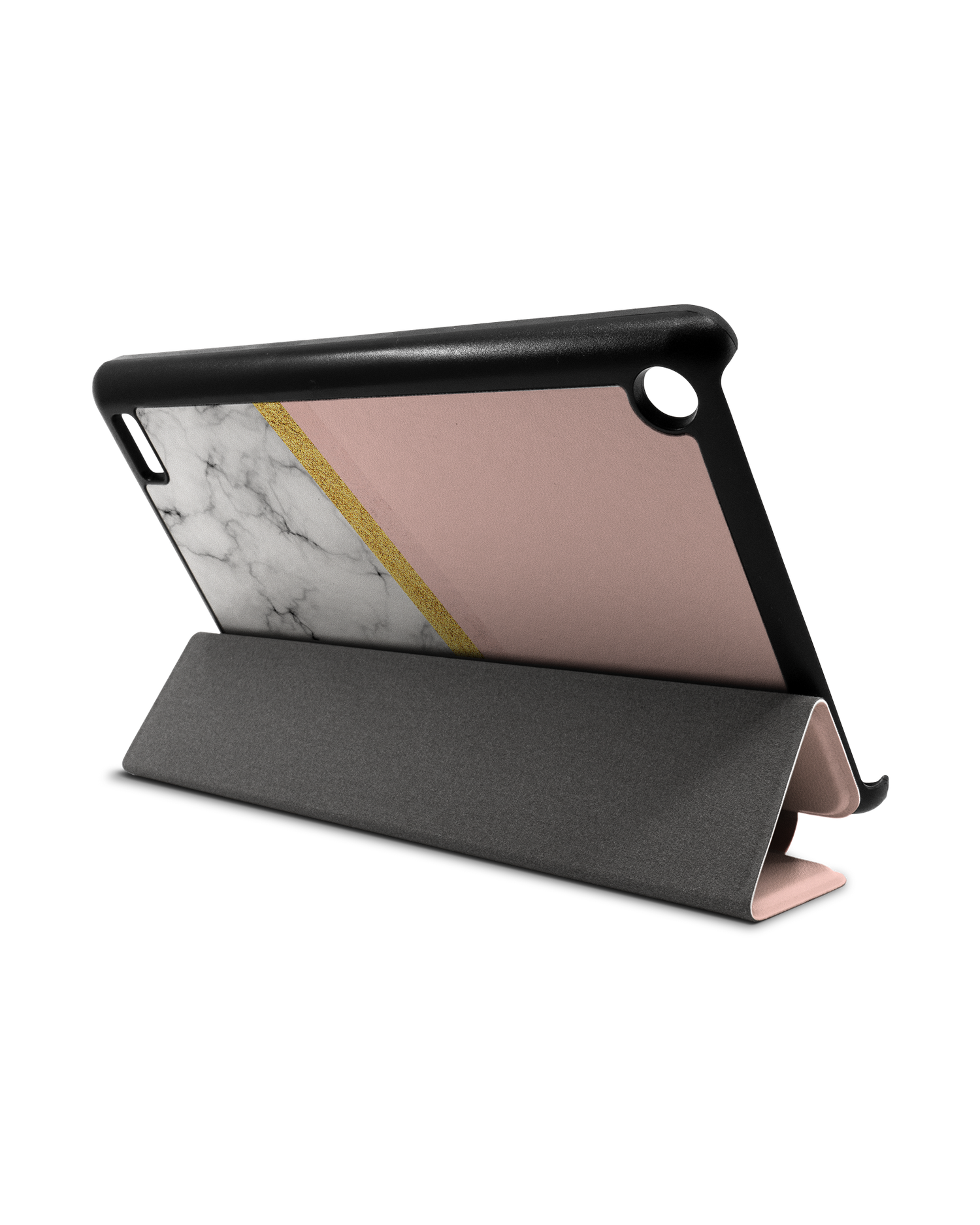 Marble Slice Tablet Smart Case für Amazon Fire 7: Aufgestellt im Querformat