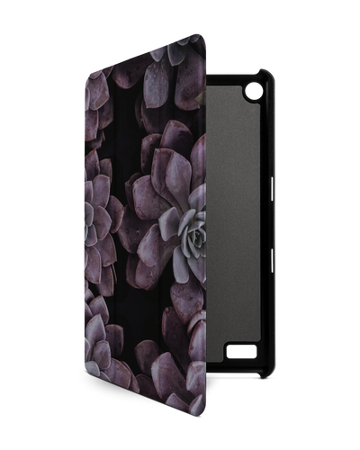 Purple Succulents Tablet Smart Case für Amazon Fire 7: Frontansicht
