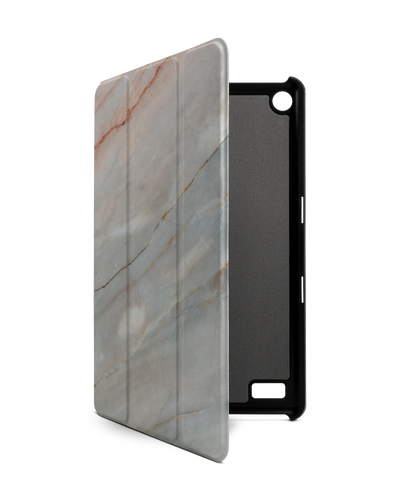 Mother of Pearl Marble Tablet Smart Case für Amazon Fire 7: Frontansicht