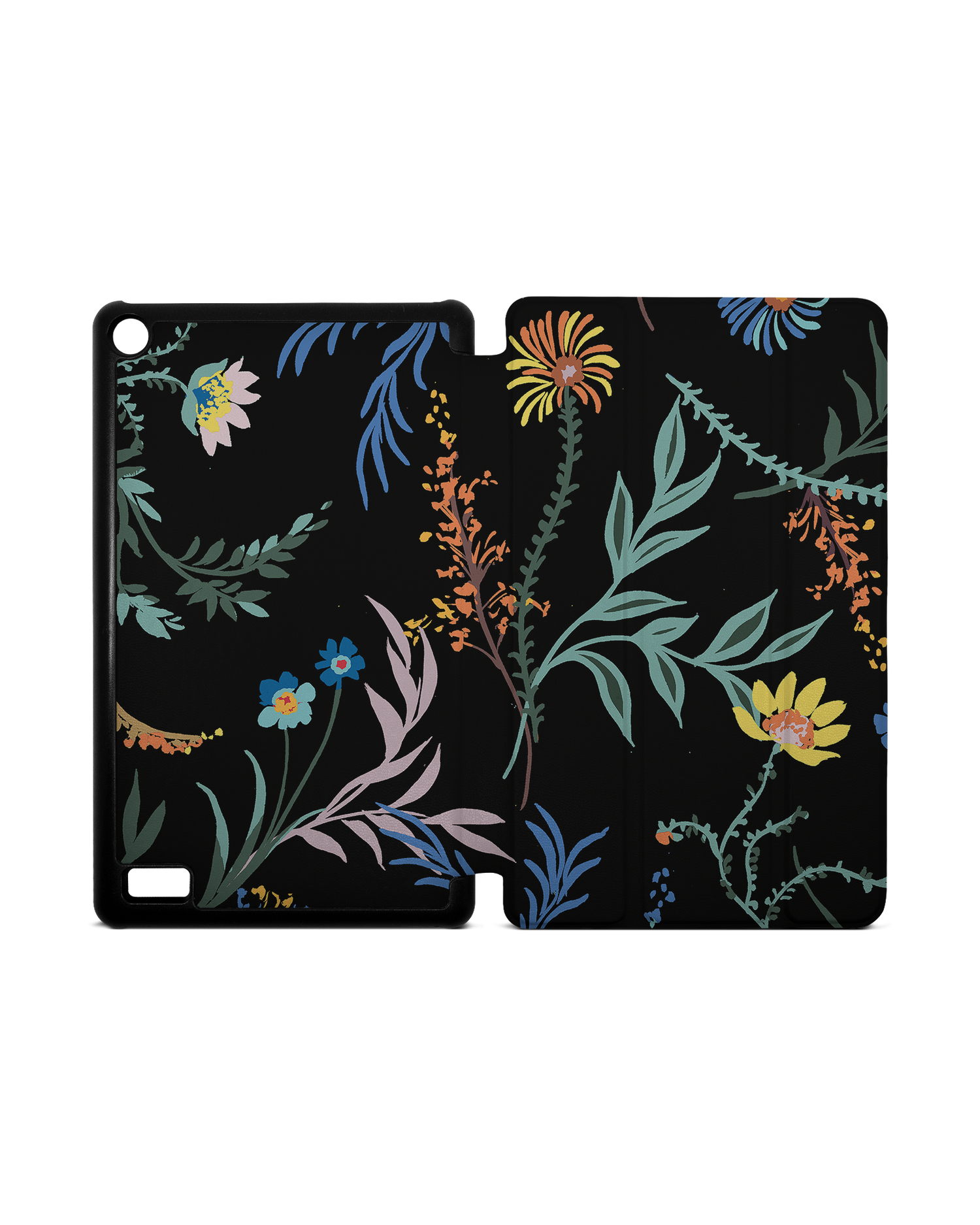 Woodland Spring Floral Tablet Smart Case für Amazon Fire 7: Aufgeklappt
