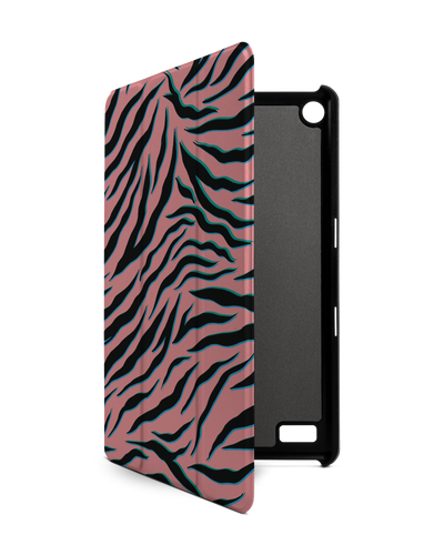 Pink Zebra Tablet Smart Case für Amazon Fire 7: Frontansicht