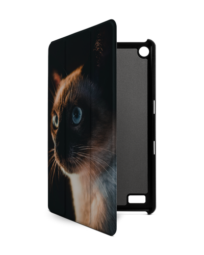 Siamese Cat Tablet Smart Case für Amazon Fire 7: Frontansicht