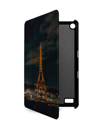 Eiffel Tower By Night Tablet Smart Case für Amazon Fire 7: Frontansicht
