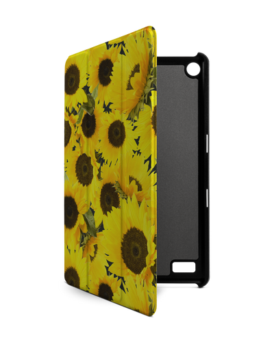 Sunflowers Tablet Smart Case für Amazon Fire 7: Frontansicht