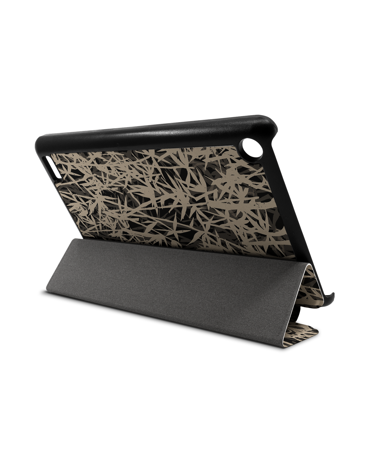 Bamboo Pattern Tablet Smart Case für Amazon Fire 7: Aufgestellt im Querformat