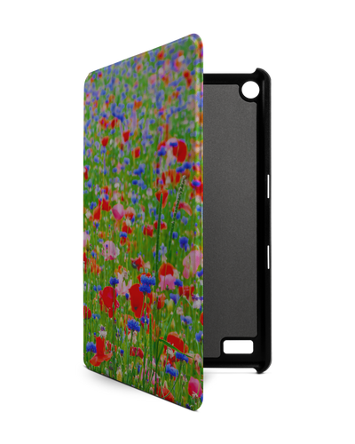 Flower Field Tablet Smart Case für Amazon Fire 7: Frontansicht