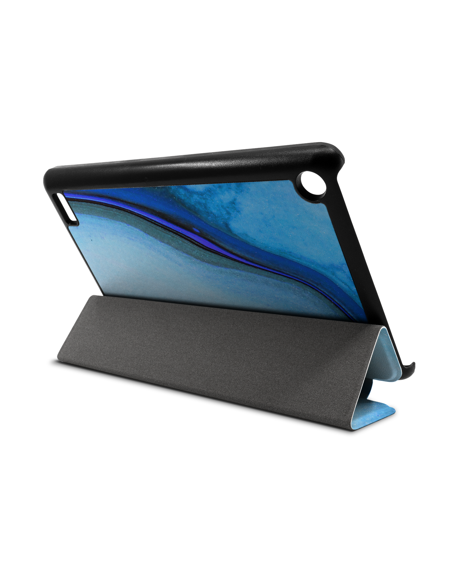 Cool Blues Tablet Smart Case für Amazon Fire 7: Aufgestellt im Querformat