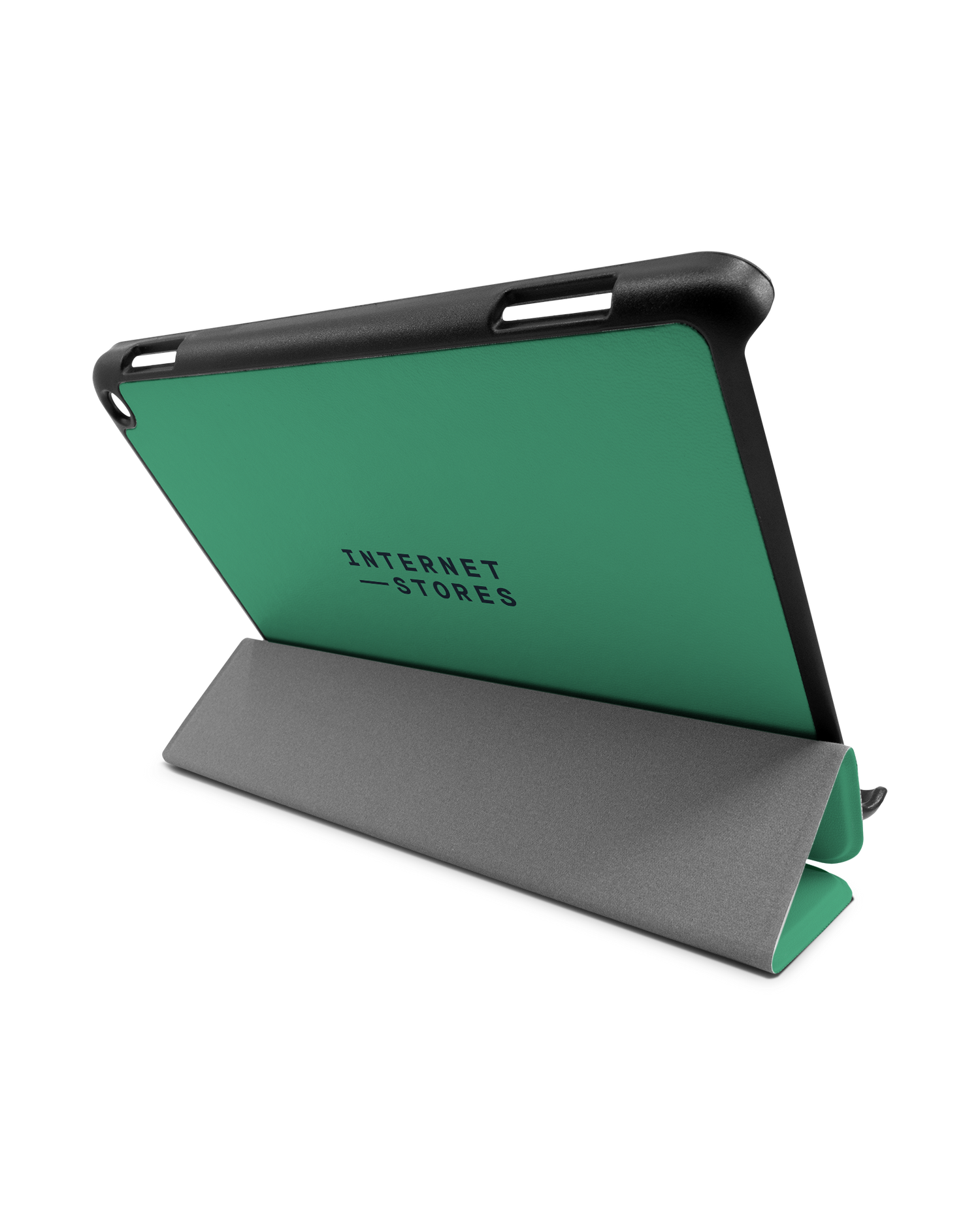 ISG Neon Green Tablet Smart Case für Amazon Fire HD 8 (2022), Amazon Fire HD 8 Plus (2022), Amazon Fire HD 8 (2020), Amazon Fire HD 8 Plus (2020): Aufgestellt im Querformat
