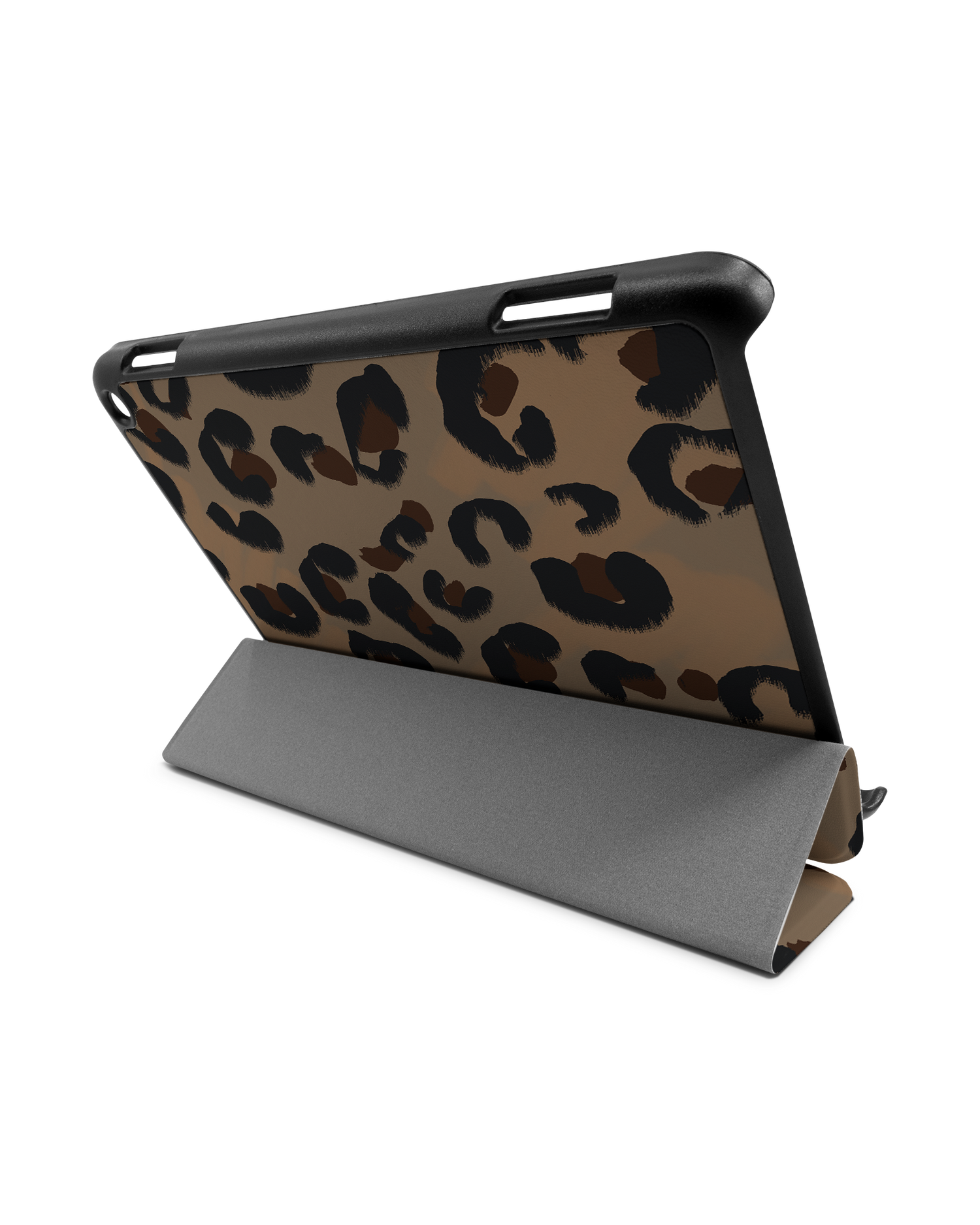 Leopard Repeat Tablet Smart Case für Amazon Fire HD 8 (2022), Amazon Fire HD 8 Plus (2022), Amazon Fire HD 8 (2020), Amazon Fire HD 8 Plus (2020): Aufgestellt im Querformat