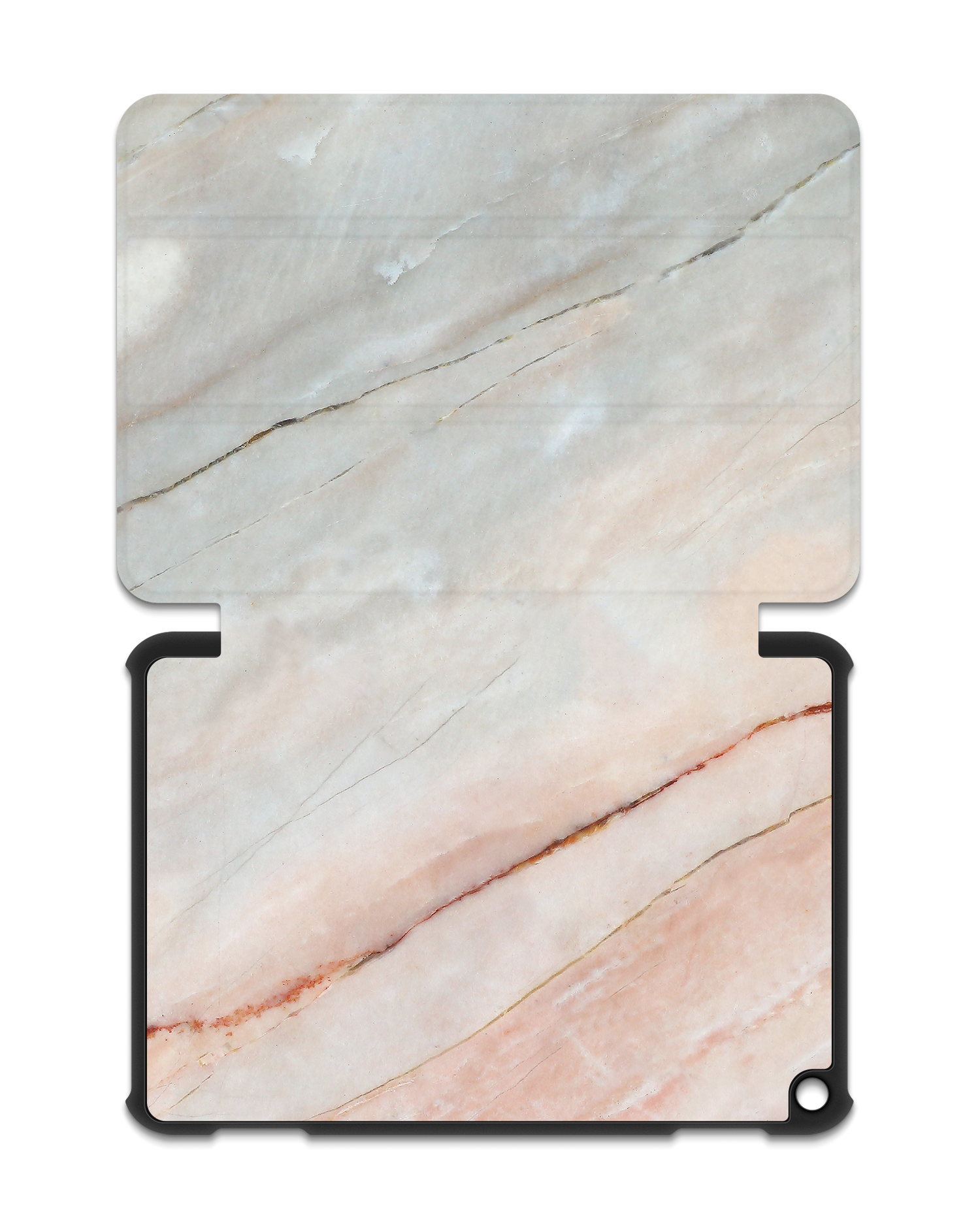 Mother of Pearl Marble Tablet Smart Case für Amazon Fire HD 8 (2022), Amazon Fire HD 8 Plus (2022), Amazon Fire HD 8 (2020), Amazon Fire HD 8 Plus (2020): Aufgeklappt