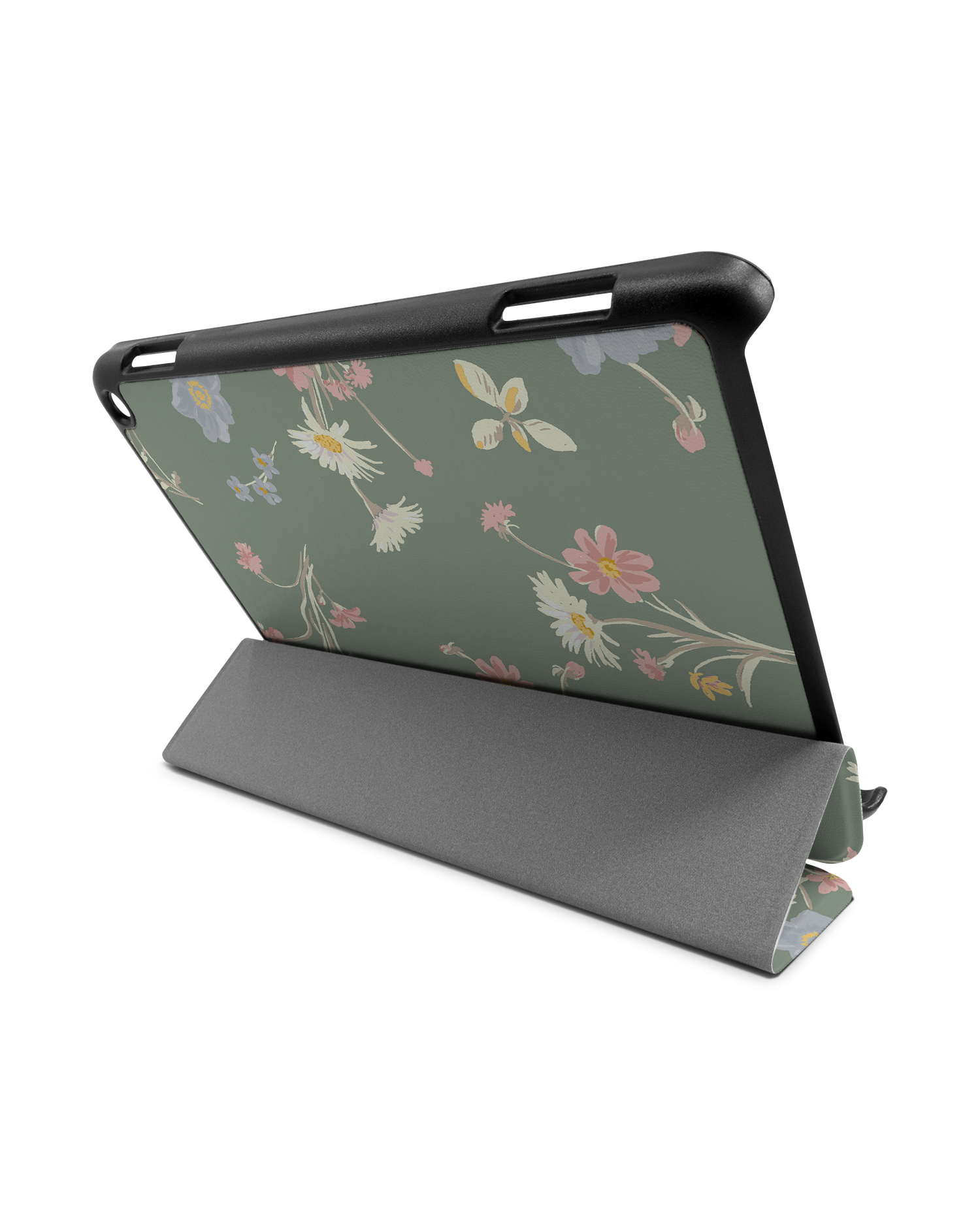 Wild Flower Sprigs Tablet Smart Case für Amazon Fire HD 8 (2022), Amazon Fire HD 8 Plus (2022), Amazon Fire HD 8 (2020), Amazon Fire HD 8 Plus (2020): Aufgestellt im Querformat