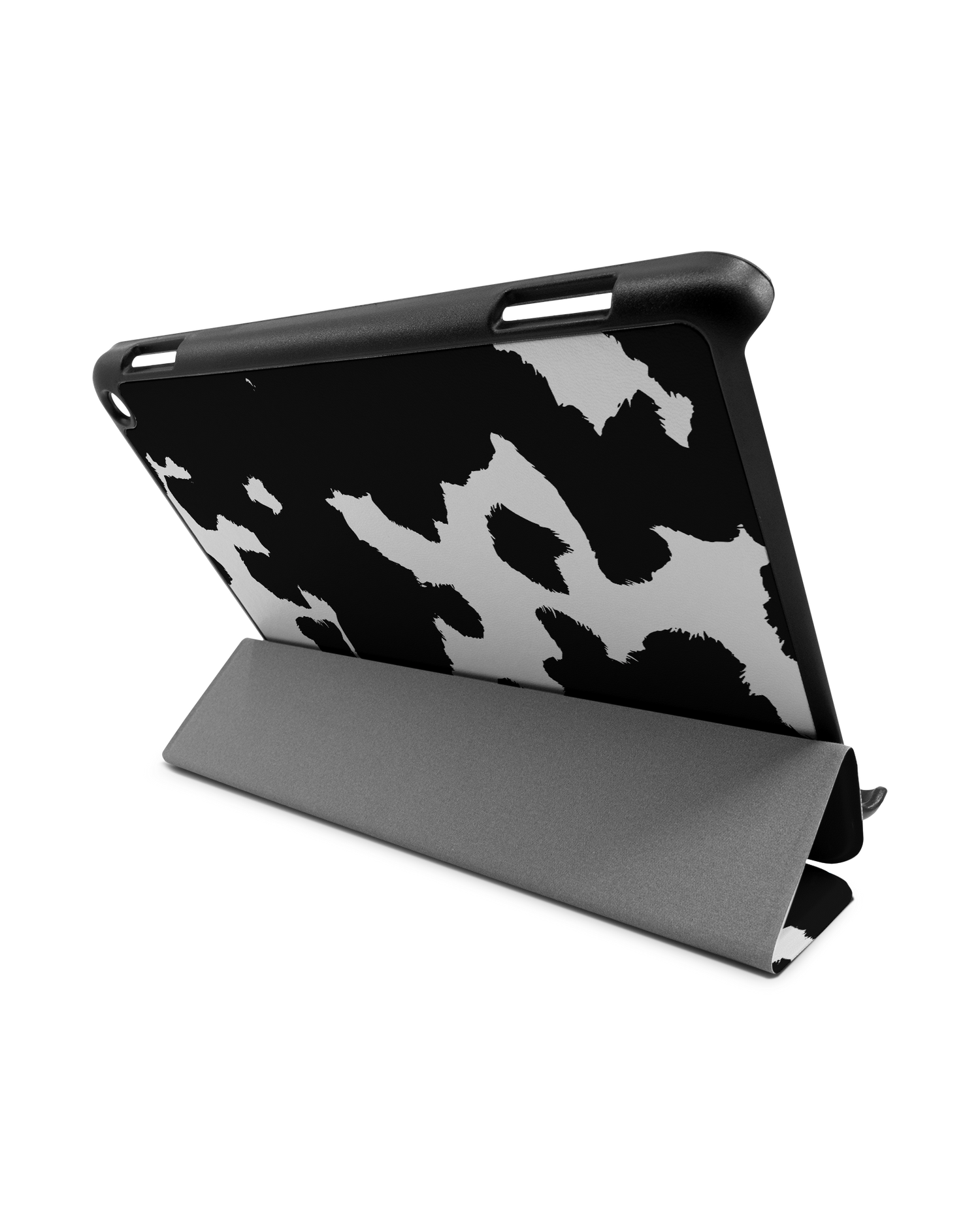 Cow Print Tablet Smart Case für Amazon Fire HD 8 (2022), Amazon Fire HD 8 Plus (2022), Amazon Fire HD 8 (2020), Amazon Fire HD 8 Plus (2020): Aufgestellt im Querformat