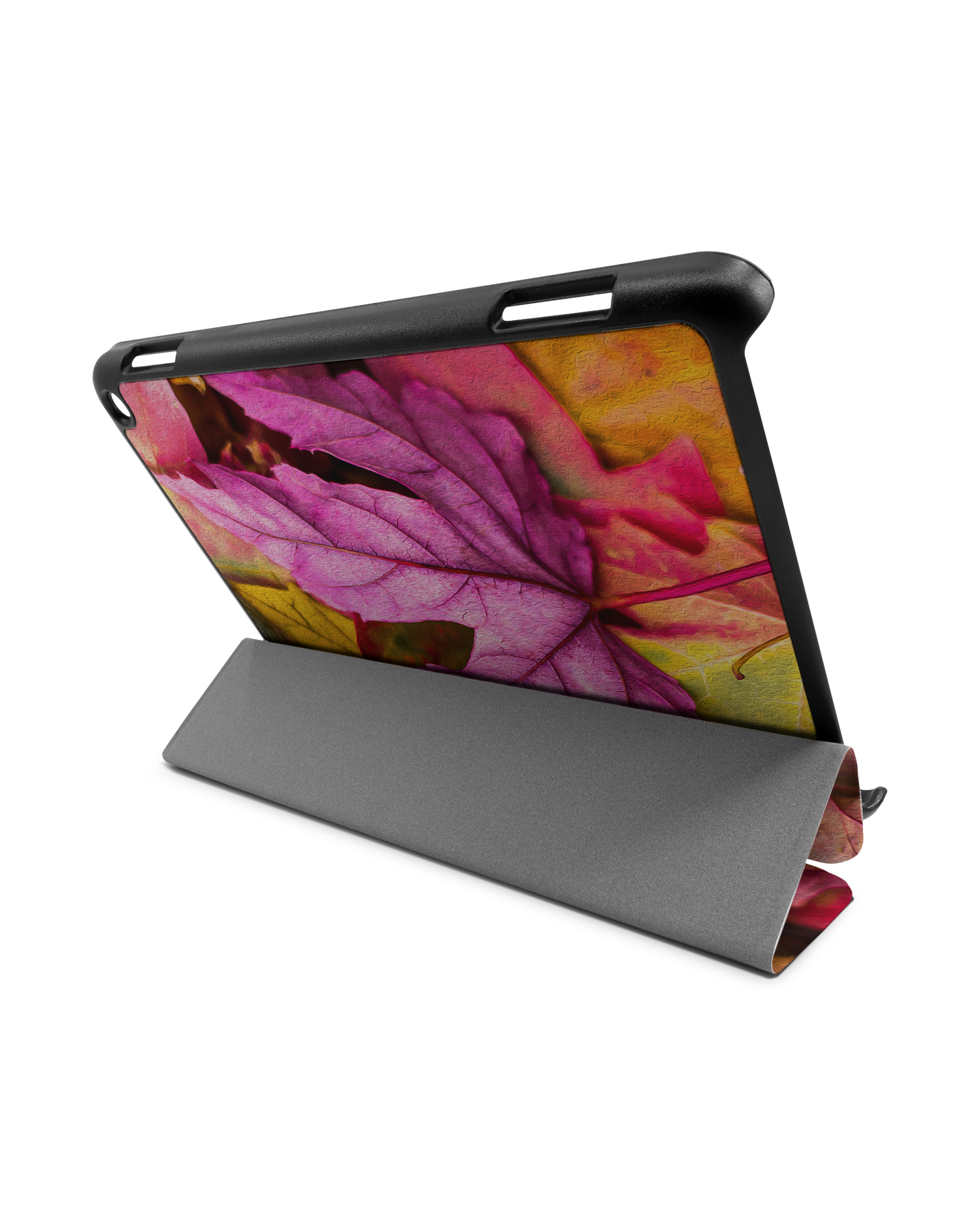 Autumn Leaves Tablet Smart Case für Amazon Fire HD 8 (2022), Amazon Fire HD 8 Plus (2022), Amazon Fire HD 8 (2020), Amazon Fire HD 8 Plus (2020): Aufgestellt im Querformat