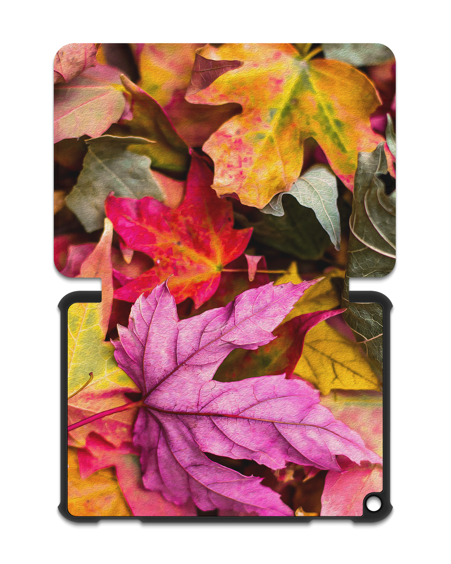 Autumn Leaves Tablet Smart Case für Amazon Fire HD 8 (2022), Amazon Fire HD 8 Plus (2022), Amazon Fire HD 8 (2020), Amazon Fire HD 8 Plus (2020): Aufgeklappt