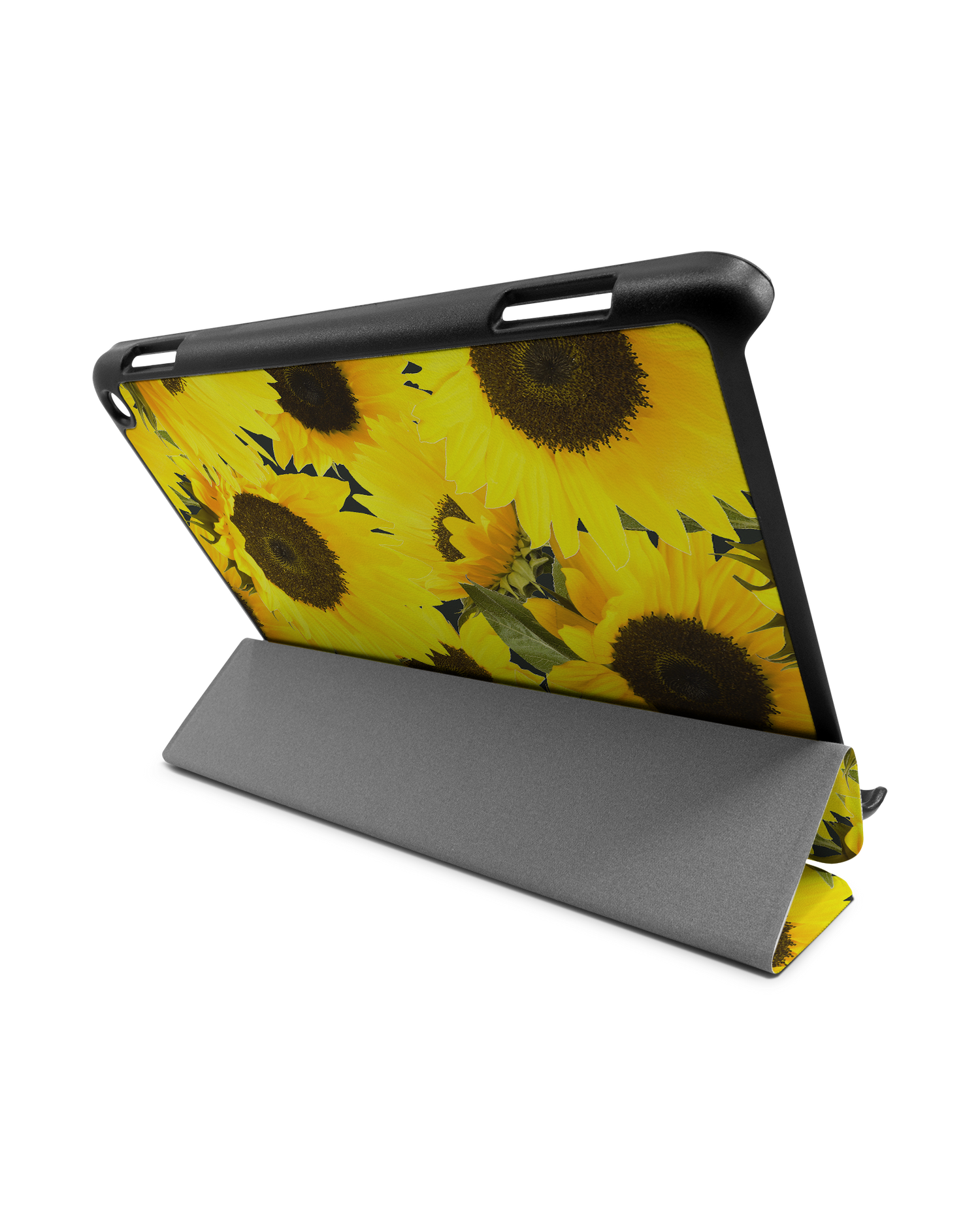 Sunflowers Tablet Smart Case für Amazon Fire HD 8 (2022), Amazon Fire HD 8 Plus (2022), Amazon Fire HD 8 (2020), Amazon Fire HD 8 Plus (2020): Aufgestellt im Querformat