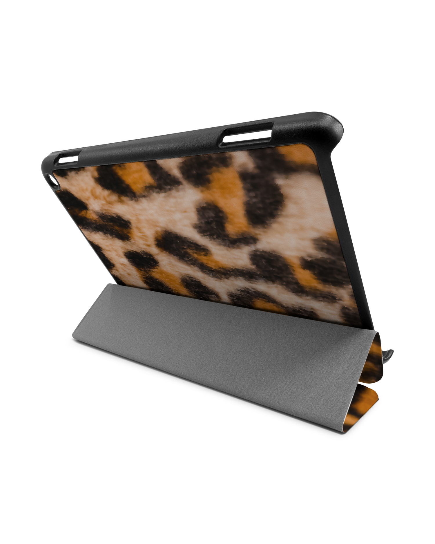 Leopard Pattern Tablet Smart Case für Amazon Fire HD 8 (2022), Amazon Fire HD 8 Plus (2022), Amazon Fire HD 8 (2020), Amazon Fire HD 8 Plus (2020): Aufgestellt im Querformat